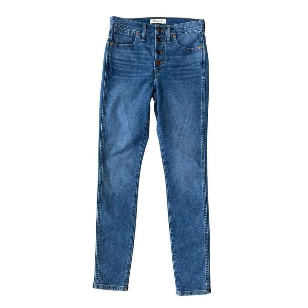 Madewell Jeans 10” High Rise Skinny Button Fly Jeans size 27